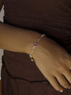 Gold colourful bracelet