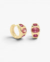 Colourful gold hoop