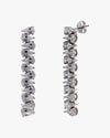 Cascading Pear-Cut Cubic Zirconia Linear Drop Earrings