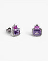 Sterling silver coloured stone earring