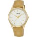RG222WX9 LORUS QUARTZ LADIES GOLD PLATED WHITE DIAL STRAP WATCH