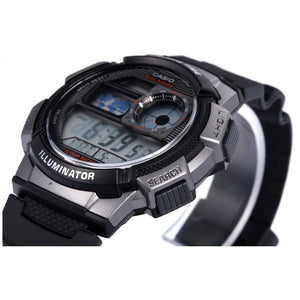 Casio World Time Black Digital Watch AE-1000W-1BVEF