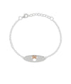 Silver Minnie Mouse Cut Out Bracelet