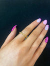 Vintage style gold plated ring