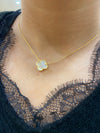 Gold Plated Mother Of Pearl Pendant