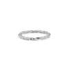 Silver twist ring