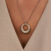 Layered zirconia necklace