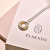 Layered zirconia necklace
