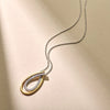 Organic zirconia necklace