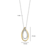 Organic zirconia necklace