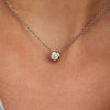 Classic zirconia necklace-TISENTO