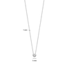 Classic zirconia necklace-TISENTO