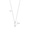 Zirconia Pearl Necklace