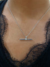 Sterling Silver T-Bar Pendant