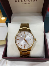 Load image into Gallery viewer, Gents Gold Accurist Watch
