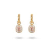 Earrings with structure and pendant