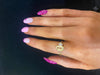 Gold plated coloured stone ring