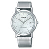 LORUS QUARTZ GENTS STAINLESS STEEL WHITE DIAL EXPANDER BRACELET