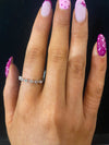 Silver coloured ring