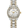 Citizen Eco-Drive Ladies' Two-Tone Crystal Dress Watch
