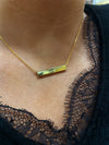 Gold Plated Cube Engravable Pendant
