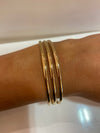 NJO Gold Plated Strand Bangle