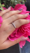 9ct Yellow Gold Cubic Zirconia Half-Eternity Band