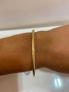 NJO Gold Plated Tight Twist Bangle
