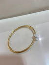 NJO Gold Plated Tight Twist Bangle