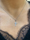 Sterling Silver Cz Cross