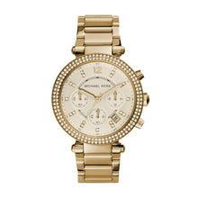 Load image into Gallery viewer, Michael Kors Parker gold plated watch
