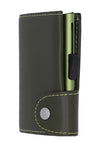 C-Secure – Classic Leather Coin Holder – Olive Green