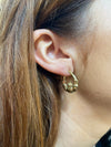 Gold plated Claddagh hoops