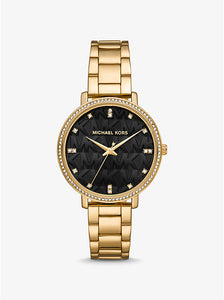 Michael Kors gold plated Pyper watch