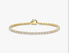 Tennis Bracelet 4mm
Hand-set Zirconia / 18ct Gold Vermeil