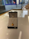 9ct gold disc pendant (engrave-able)