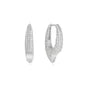 Load image into Gallery viewer, Ania Haie Silver Pavé Arrow Hoop Earrings
