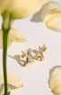 Load image into Gallery viewer, Gold Kiss Polished Pavé Studs
