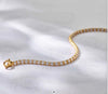 Tennis Bracelet 4mm
Hand-set Zirconia / 18ct Gold Vermeil