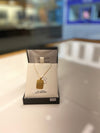 9ct gold dog tag pendant (engrave-able)