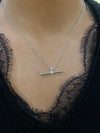 Sterling Silver T-Bar Pendant
