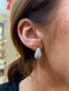 Sterling Silver CZ Teardrop Studs