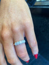 18ct Yellow Gold 5 stone round halo cluster diamond ring