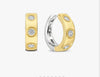Tisento classic style cubic zirconia hoops