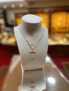 9ct gold t-bar necklace