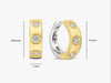 Tisento classic style cubic zirconia hoops