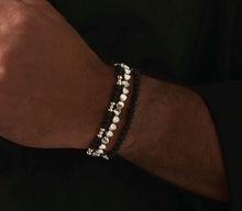 Load image into Gallery viewer, Men&#39;s Black Lava Bracelet
Strength &amp; Courage SBBLBULM
