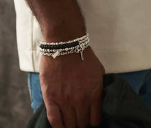 Load image into Gallery viewer, Men's Black Lava Principal Bracelet
Strength &amp; Courage SBBLHAMM
