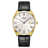 Rotary Windsor Men’s Day-Date Black Leather Watch | GS05420/22