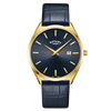 Rotary Ultra Slim Men’s Gold-Plated Blue Leather Watch | GS08013/05